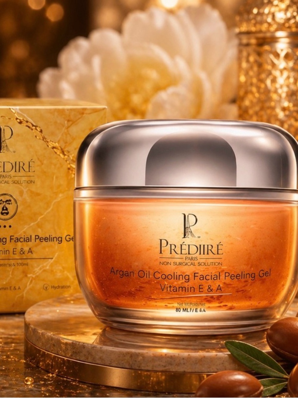Predire ARGAN Oil Facial Peeling Gel& Predire Devine Authentic Double Serum